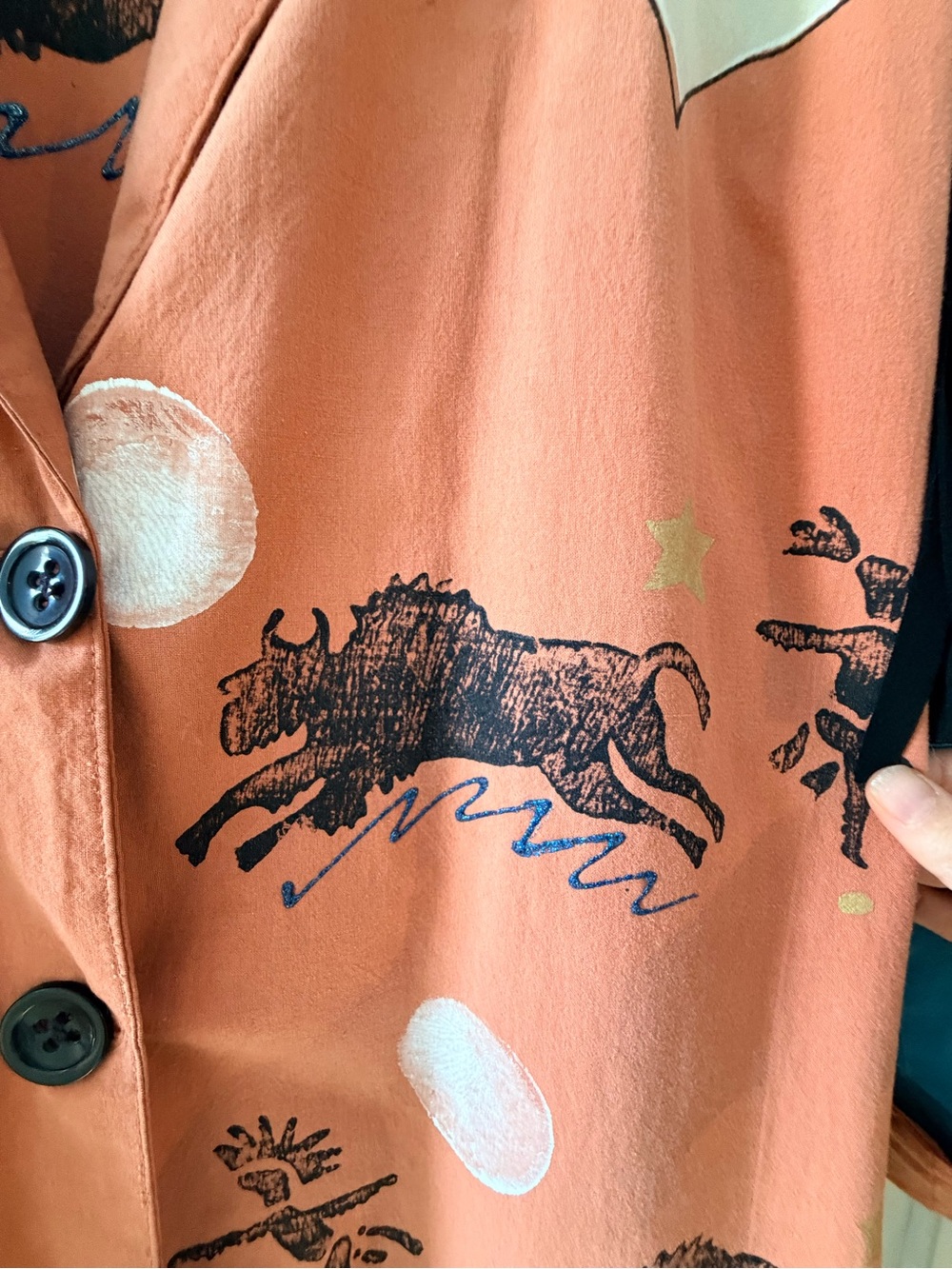 Western Print Button-Up - Picture 6 of 9